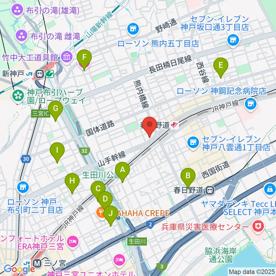 SOAR MUSIC周辺のホテル一覧地図