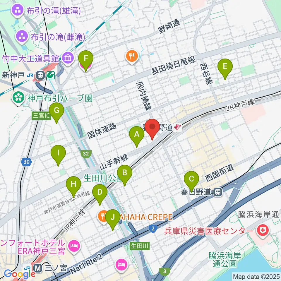 SOAR MUSIC周辺のホテル一覧地図