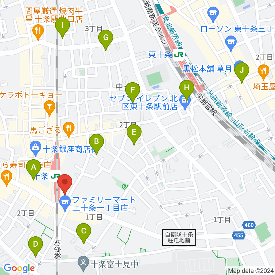 中国屋楽器店周辺のホテル一覧地図