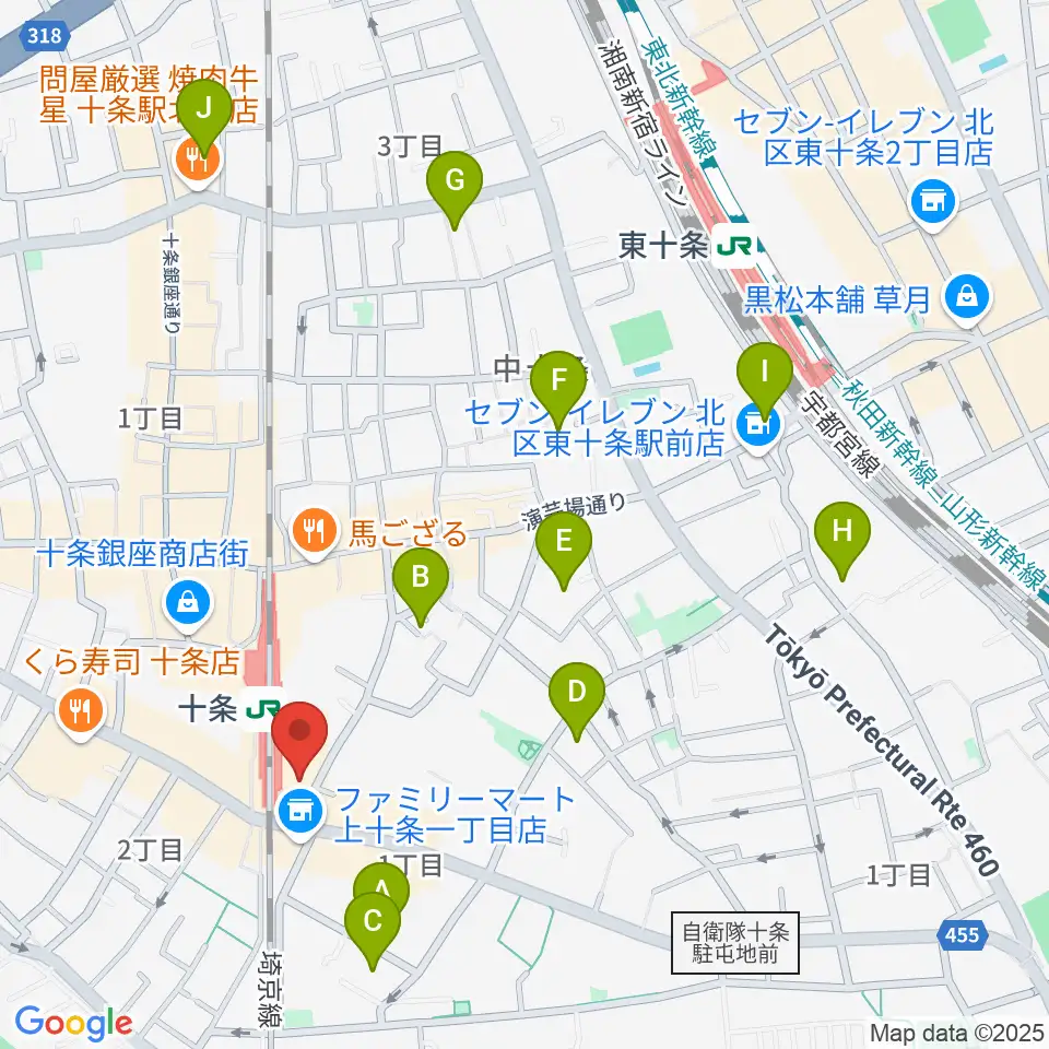 中国屋楽器店周辺のホテル一覧地図