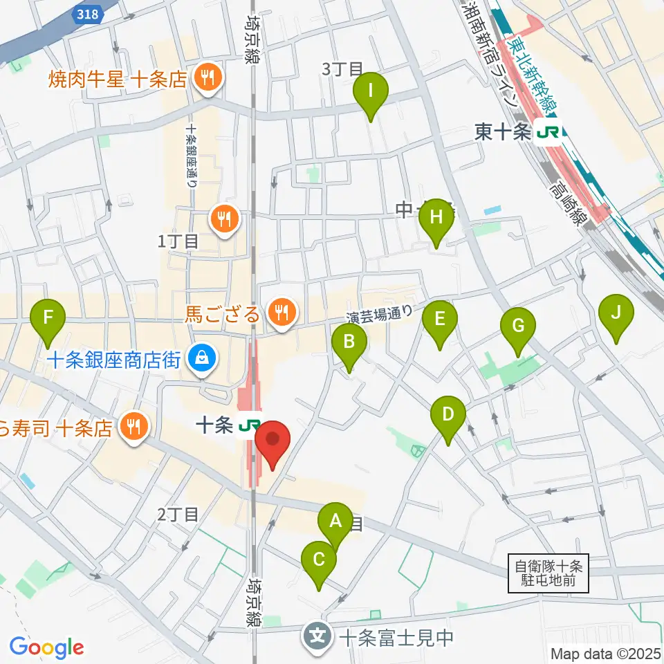 中国屋楽器店周辺のホテル一覧地図