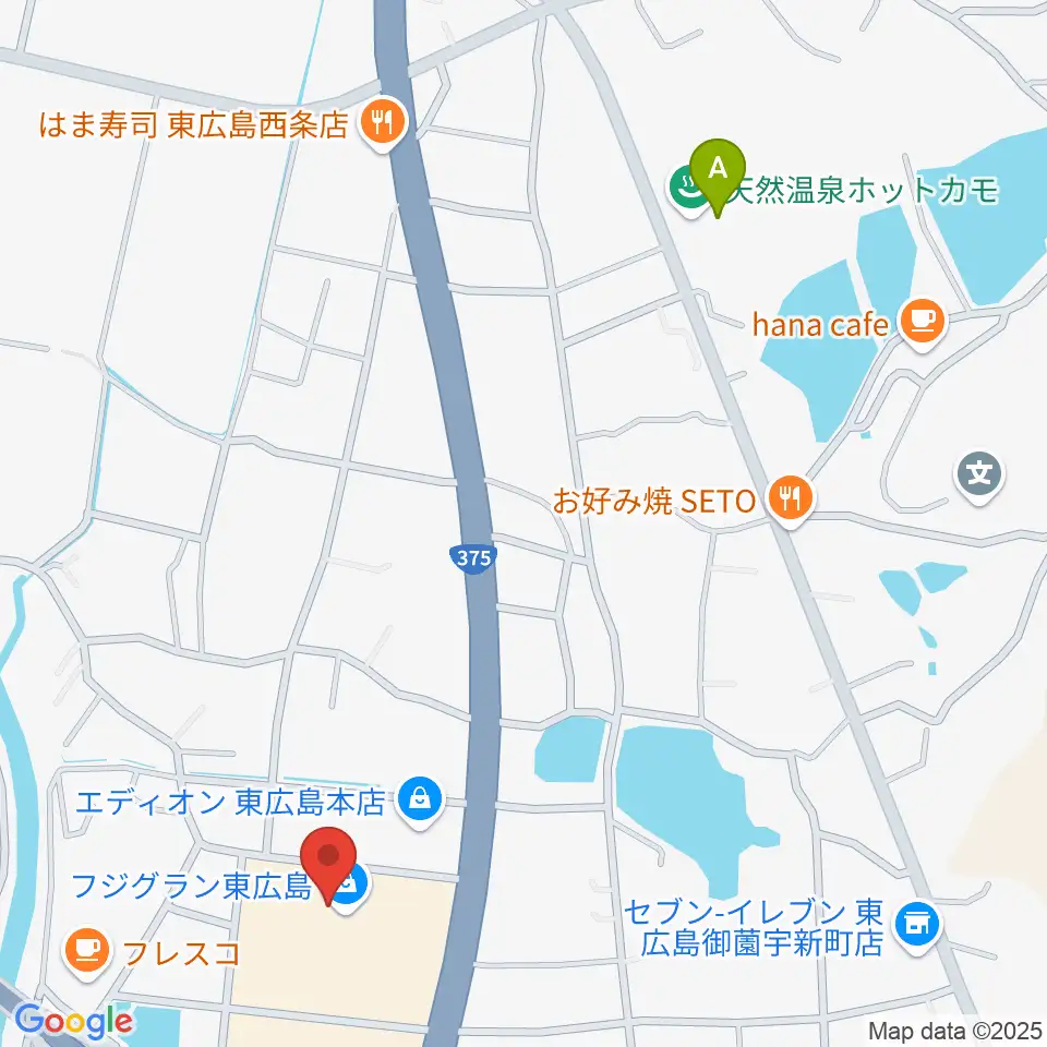 キハラ楽器西条店ときめきセンター周辺のホテル一覧地図