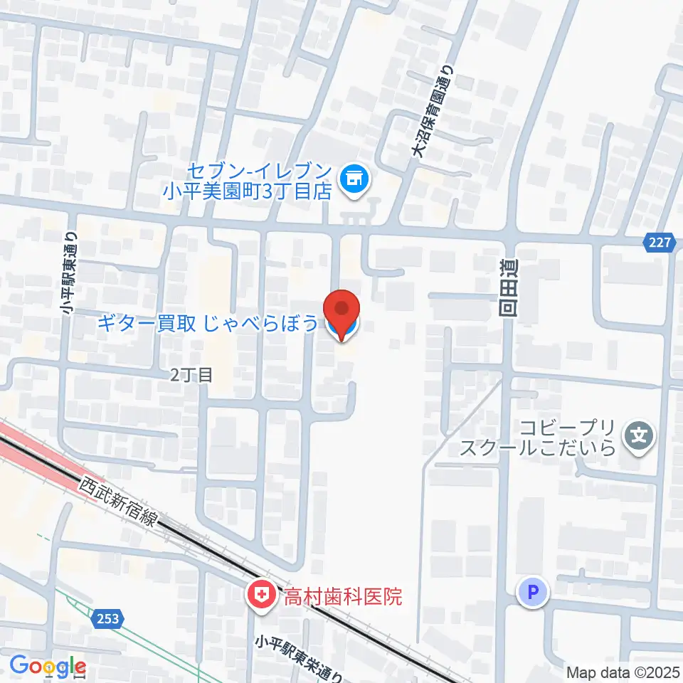 ギターのじゃべらぼう周辺のホテル一覧地図