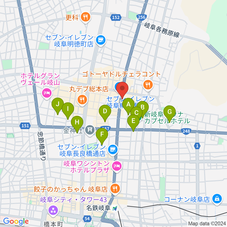 オワリヤ楽器周辺のホテル一覧地図