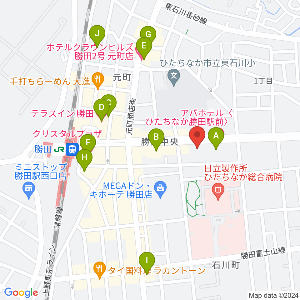 関山楽器 SEKIYAMA周辺のホテル一覧地図