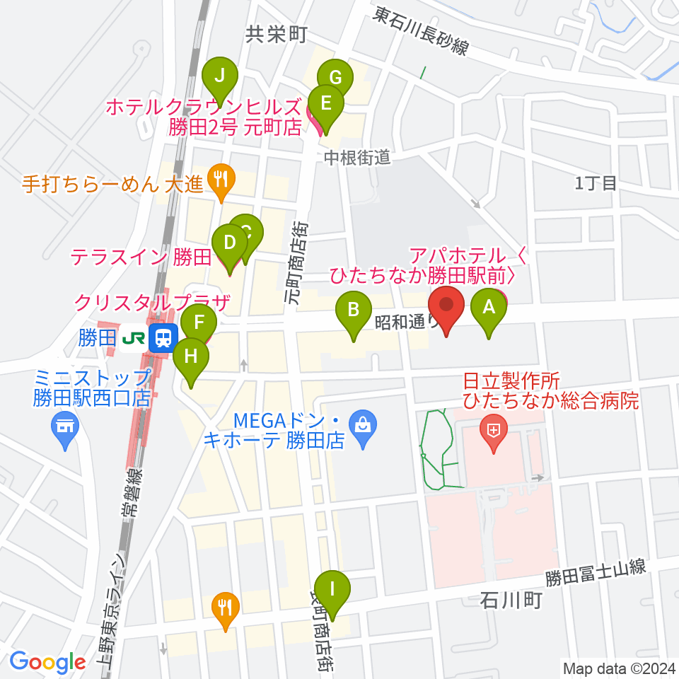 関山楽器 SEKIYAMA周辺のホテル一覧地図