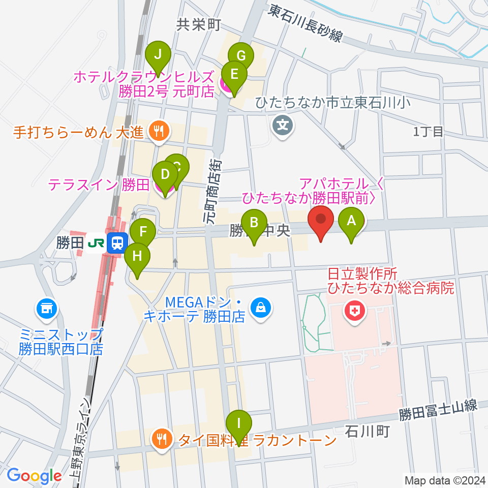 関山楽器 SEKIYAMA周辺のホテル一覧地図