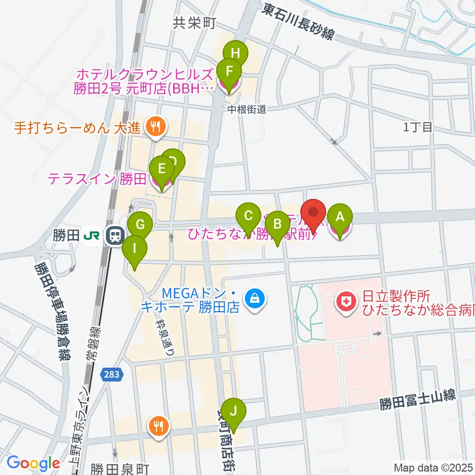 関山楽器 SEKIYAMA周辺のホテル一覧地図