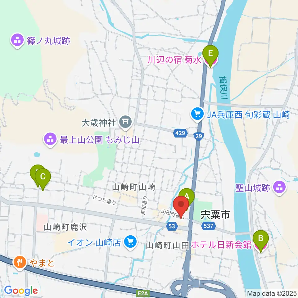 テレマン楽器周辺のホテル一覧地図