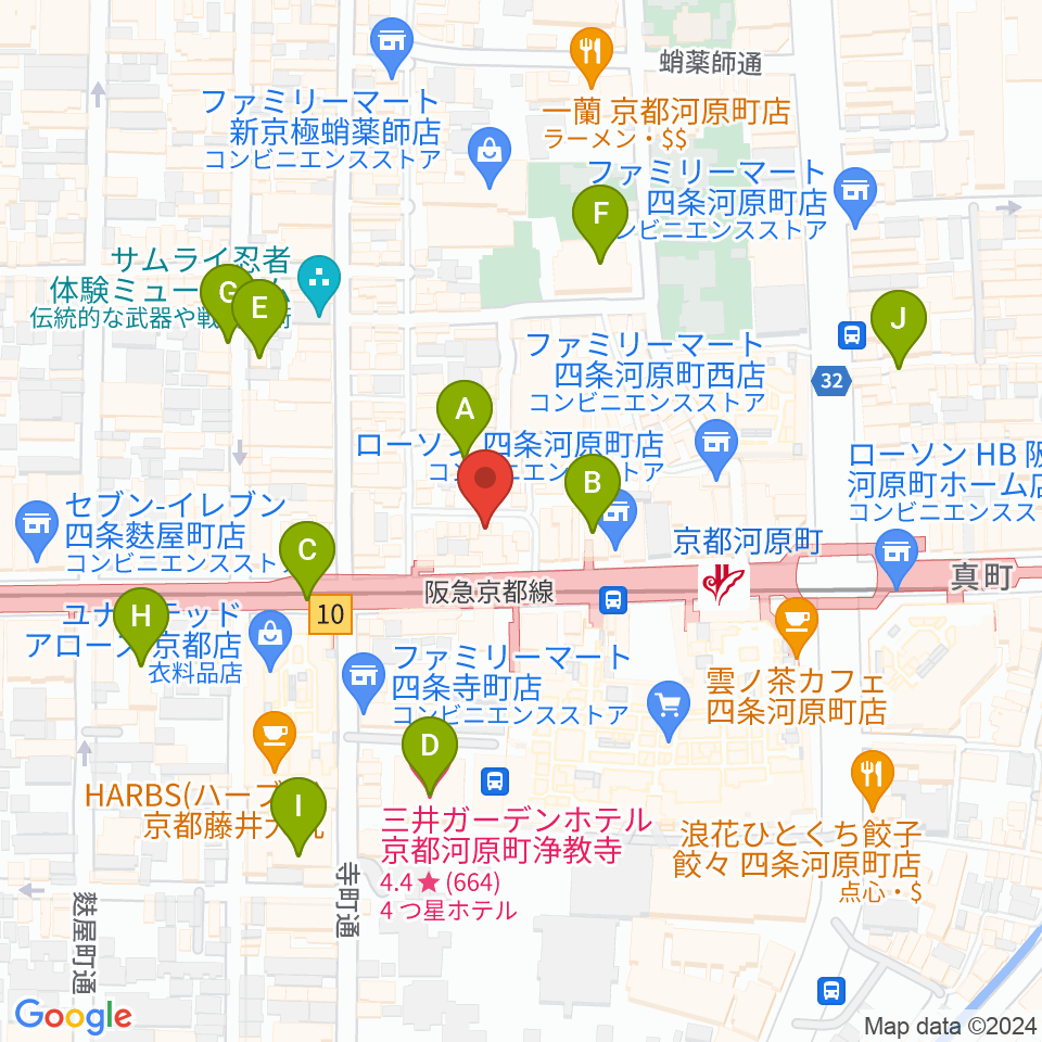 穴沢楽器店周辺のホテル一覧地図