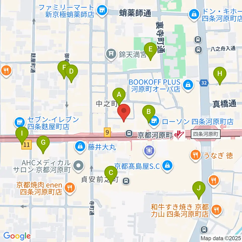 穴沢楽器店周辺のホテル一覧地図