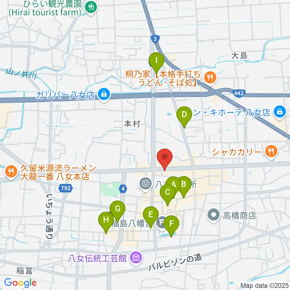 アオキ楽器周辺のホテル一覧地図