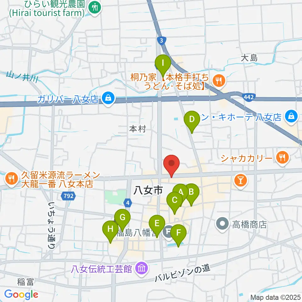 アオキ楽器周辺のホテル一覧地図