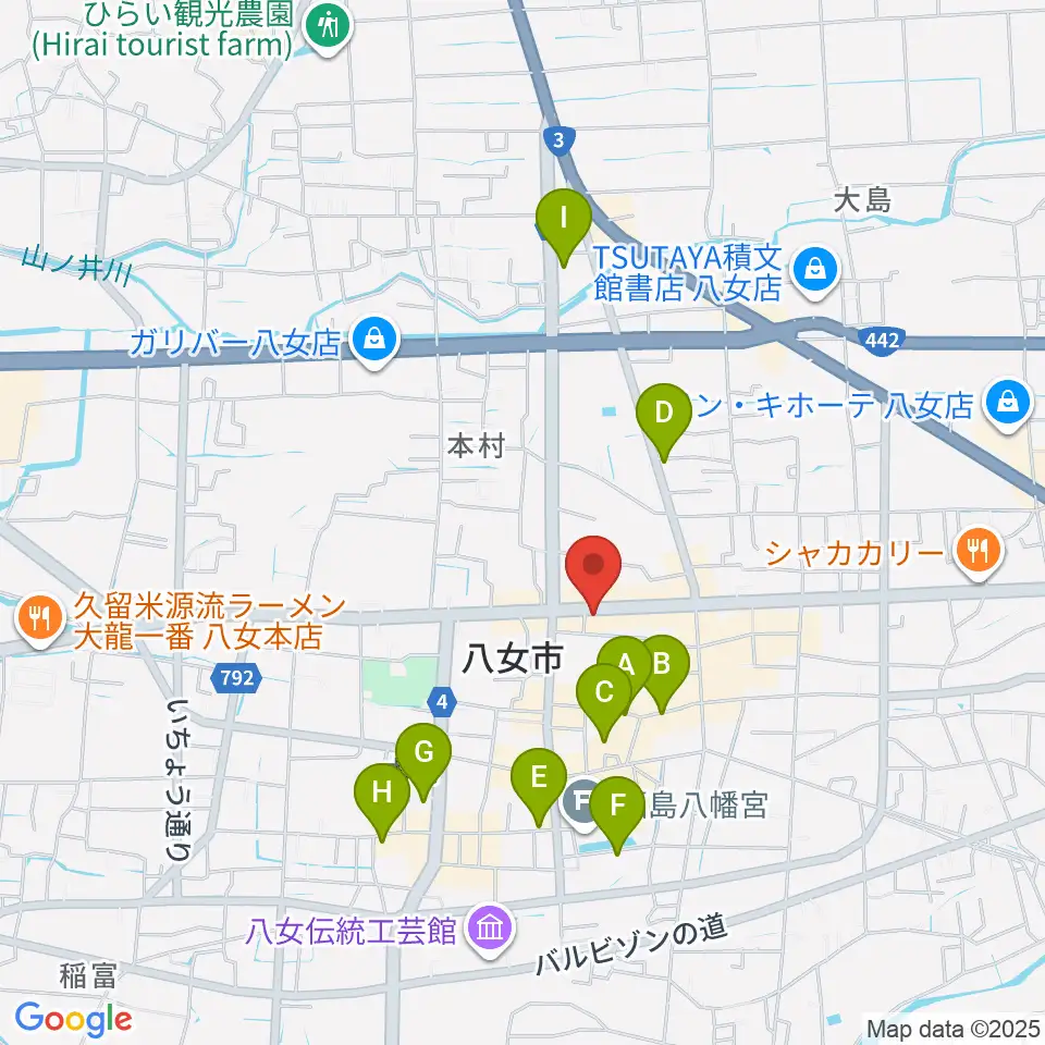 アオキ楽器周辺のホテル一覧地図