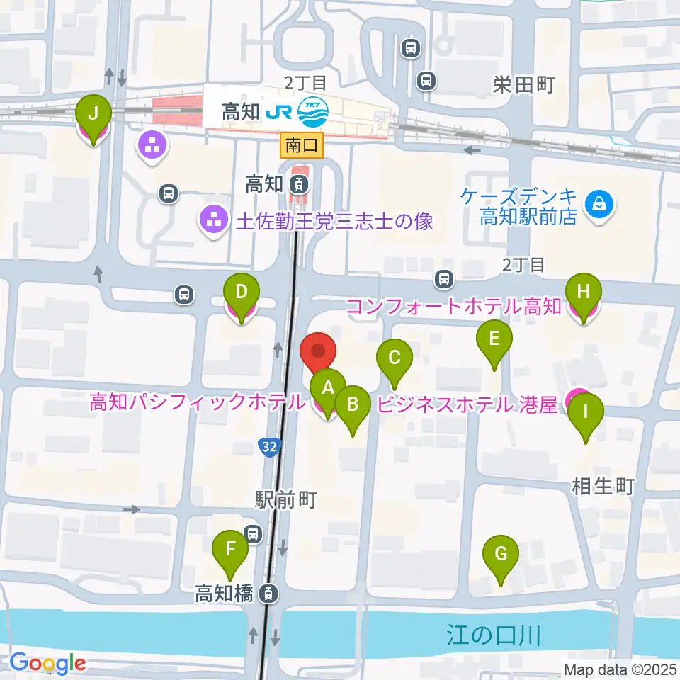 アルペジオ楽器周辺のホテル一覧地図