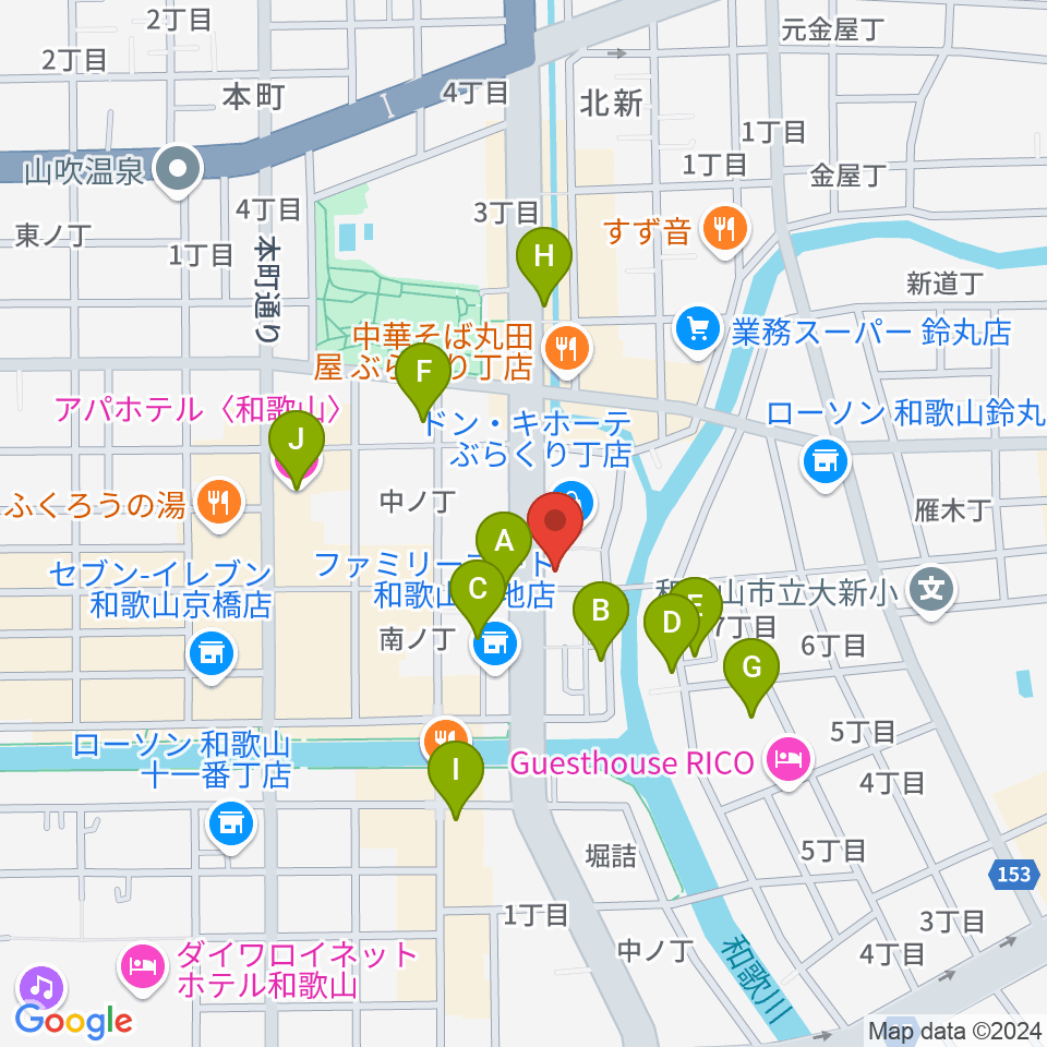 Music Land TAKE OFF周辺のホテル一覧地図