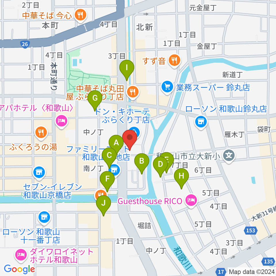 Music Land TAKE OFF周辺のホテル一覧地図