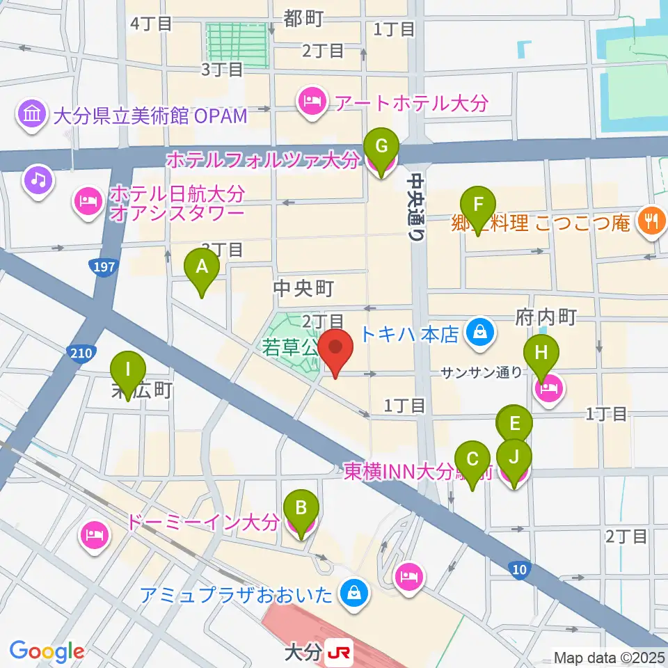 楽器屋のSAKAI周辺のホテル一覧地図