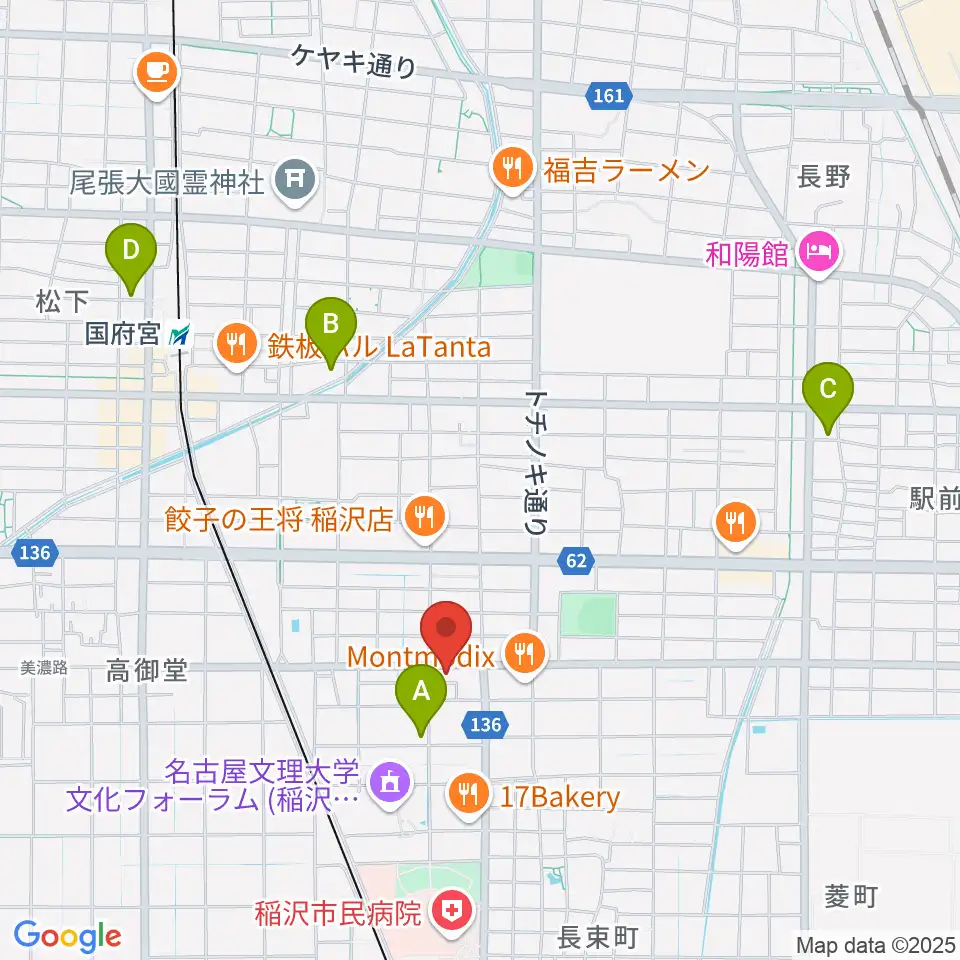 星川楽器周辺のホテル一覧地図