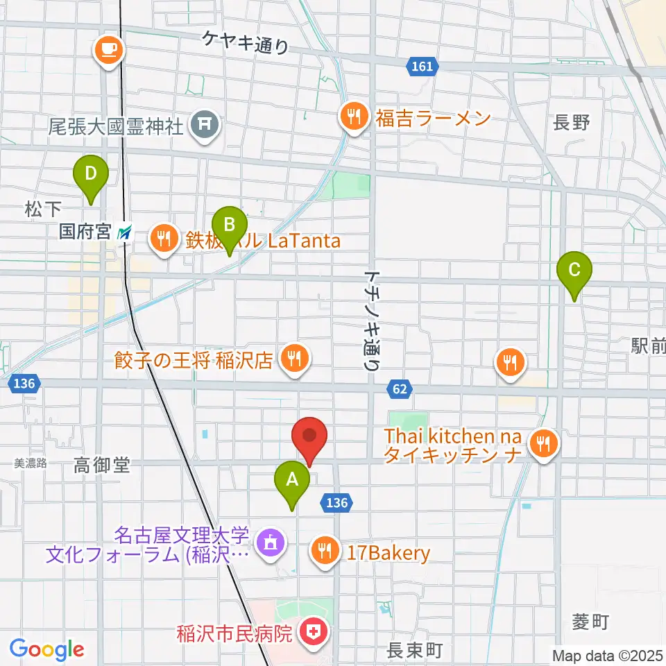 星川楽器周辺のホテル一覧地図