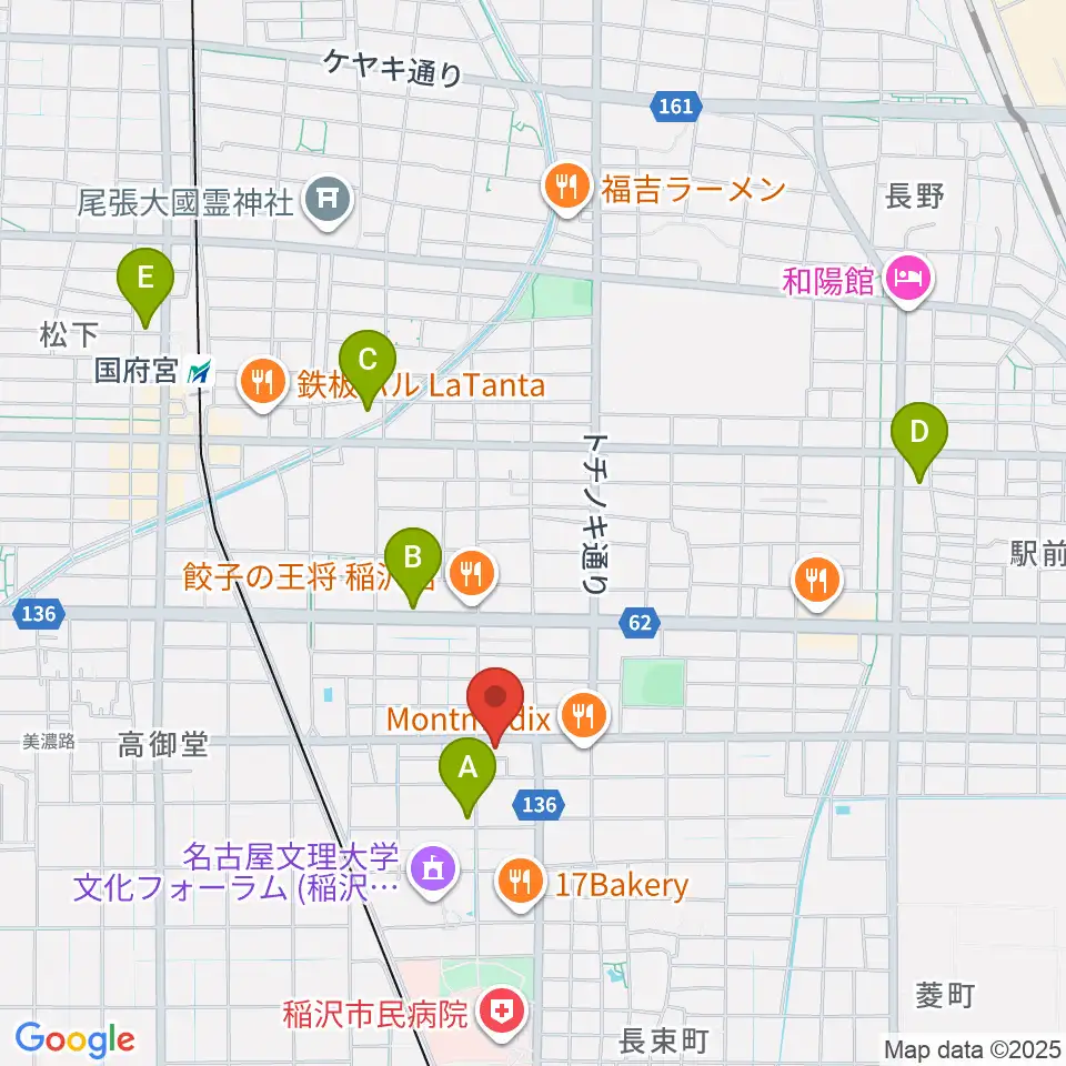 星川楽器周辺のホテル一覧地図
