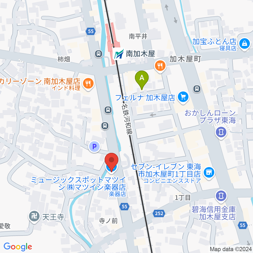 (株)マツイシ楽器店ミュージックスポットマツイシ周辺のホテル一覧地図