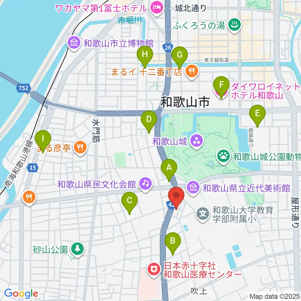 服部楽器周辺のホテル一覧地図