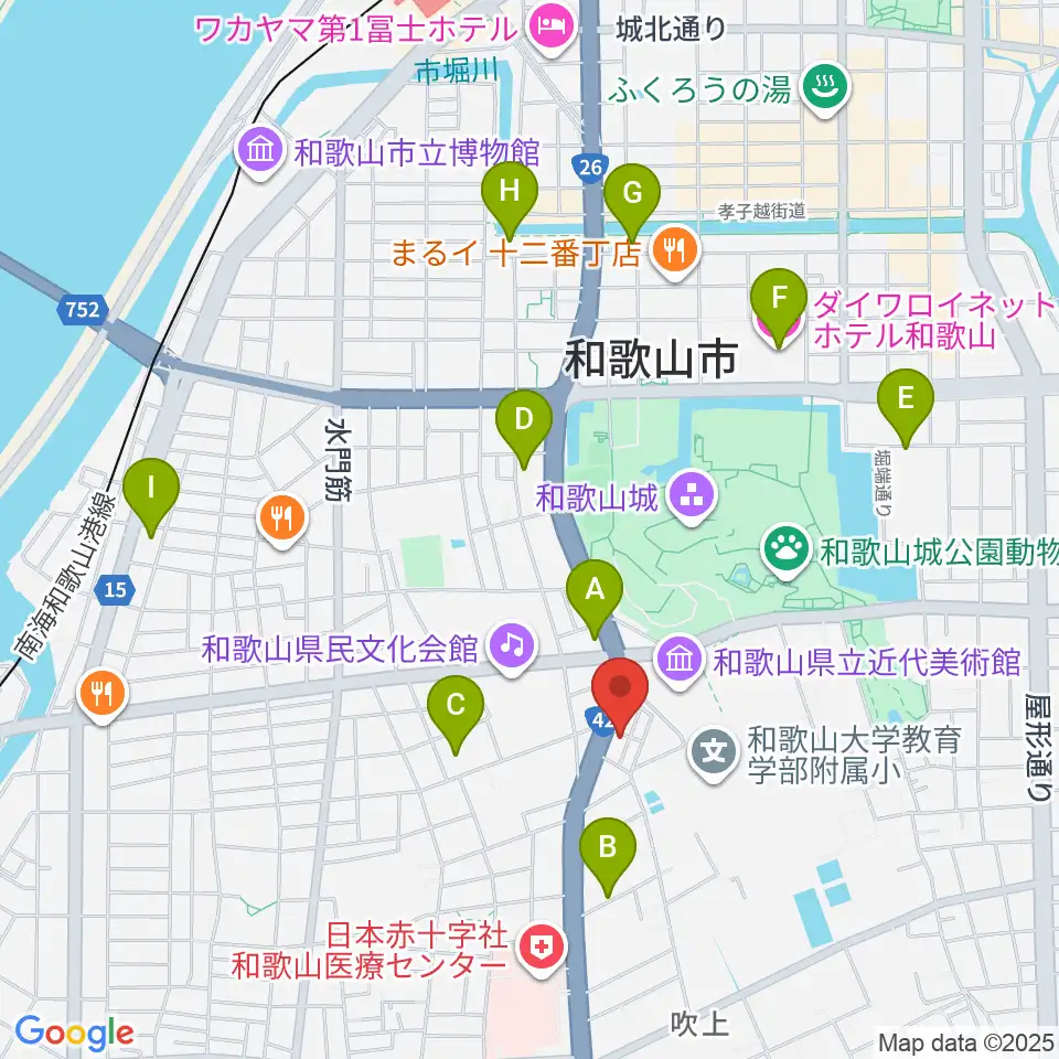 服部楽器周辺のホテル一覧地図