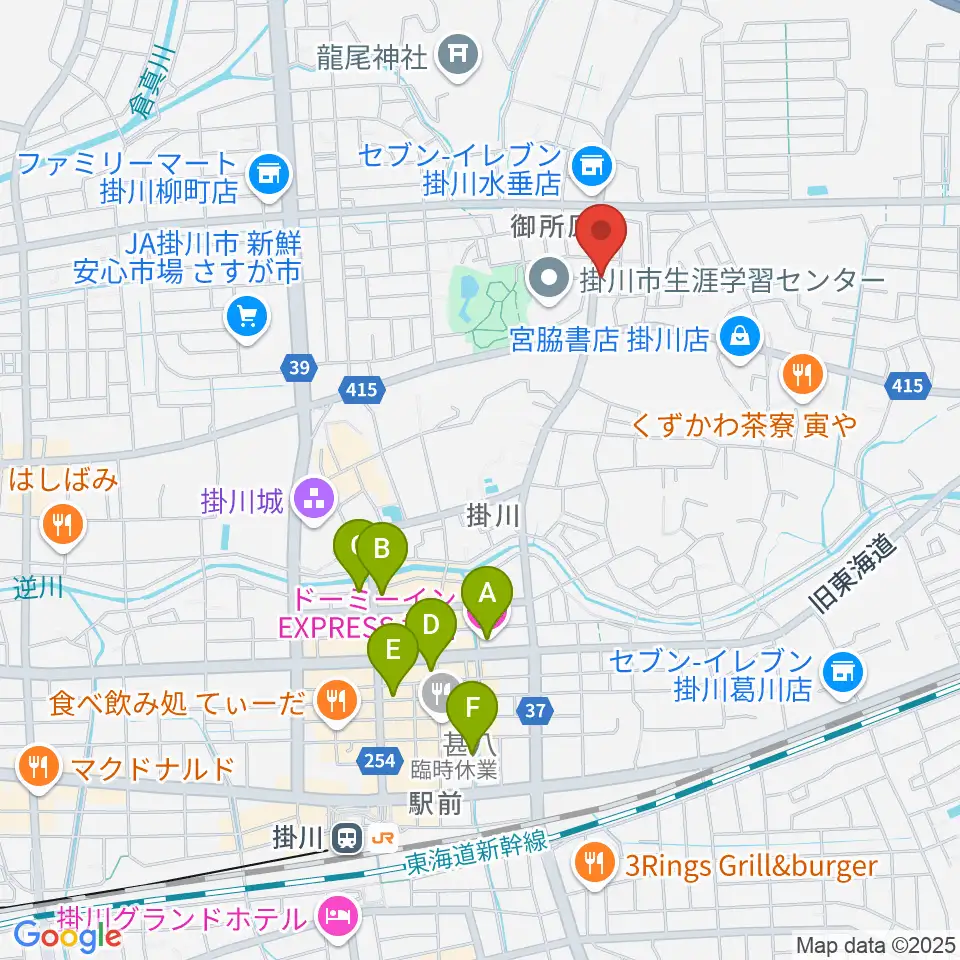 兵藤楽器店周辺のホテル一覧地図