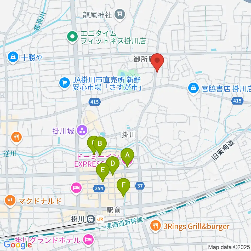 兵藤楽器店周辺のホテル一覧地図