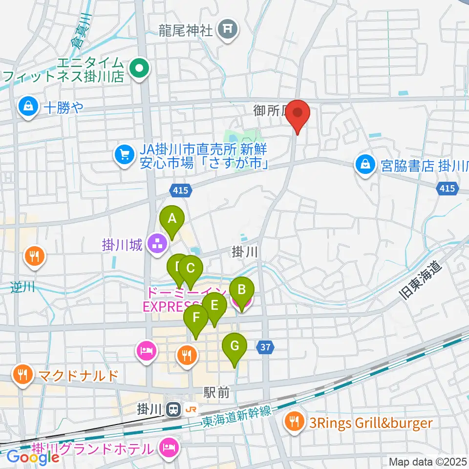 兵藤楽器店周辺のホテル一覧地図