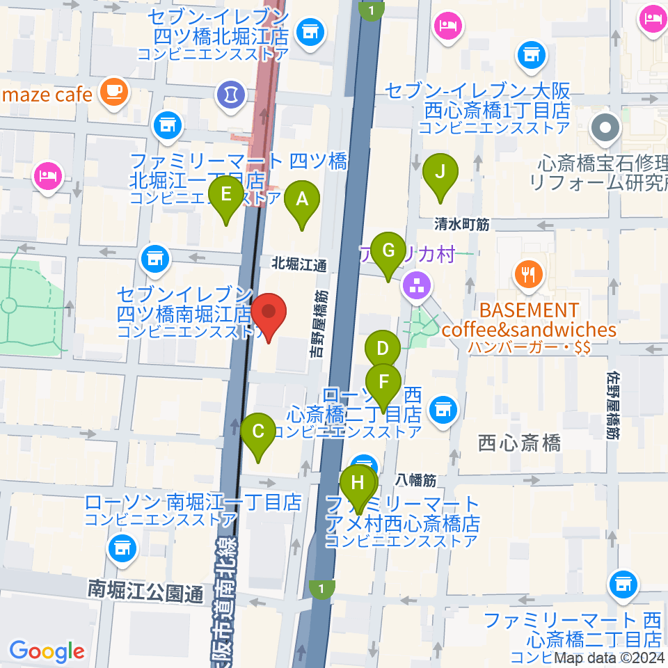 ギターリックス周辺のホテル一覧地図