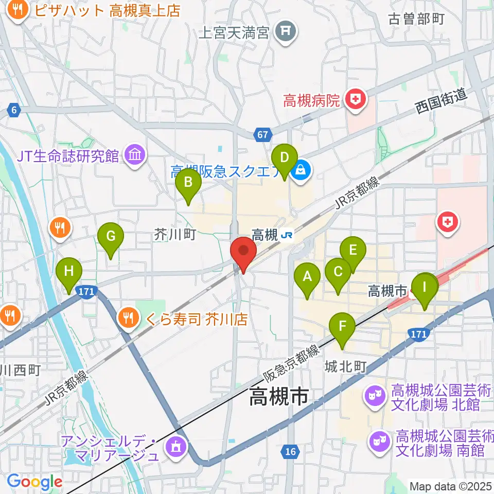 アコースティックプラザ井上楽器周辺のホテル一覧地図