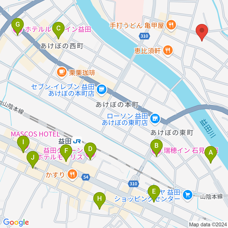 サウンド・パレット周辺のホテル一覧地図