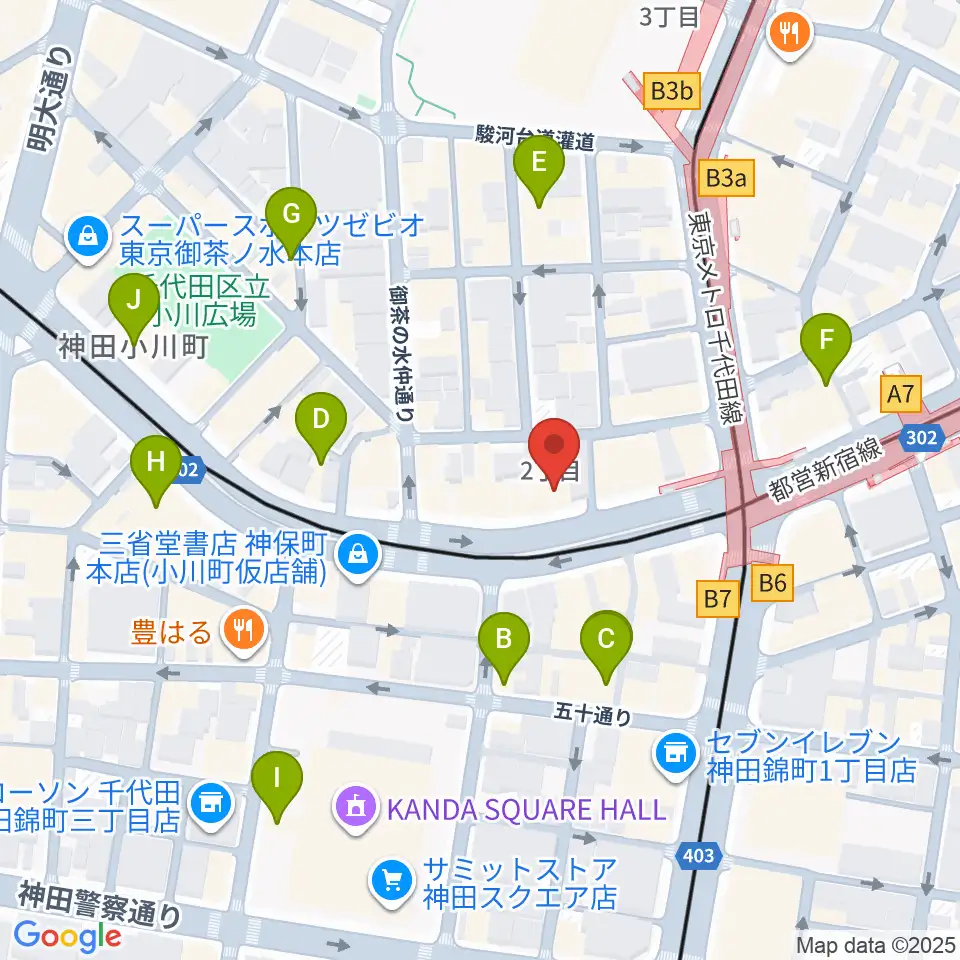 カワセ楽器周辺のホテル一覧地図