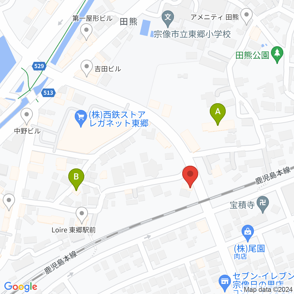 河島楽器店周辺のホテル一覧地図