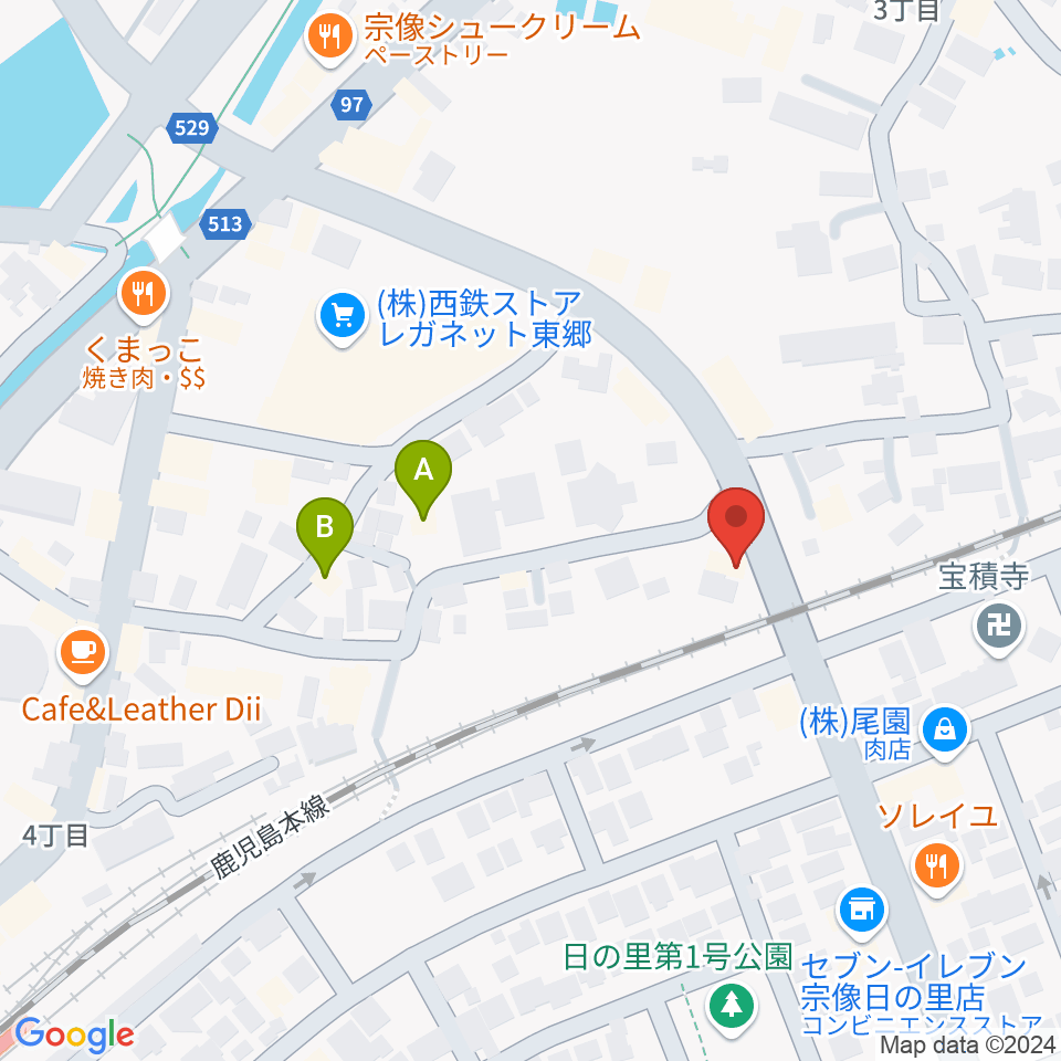 河島楽器店周辺のホテル一覧地図