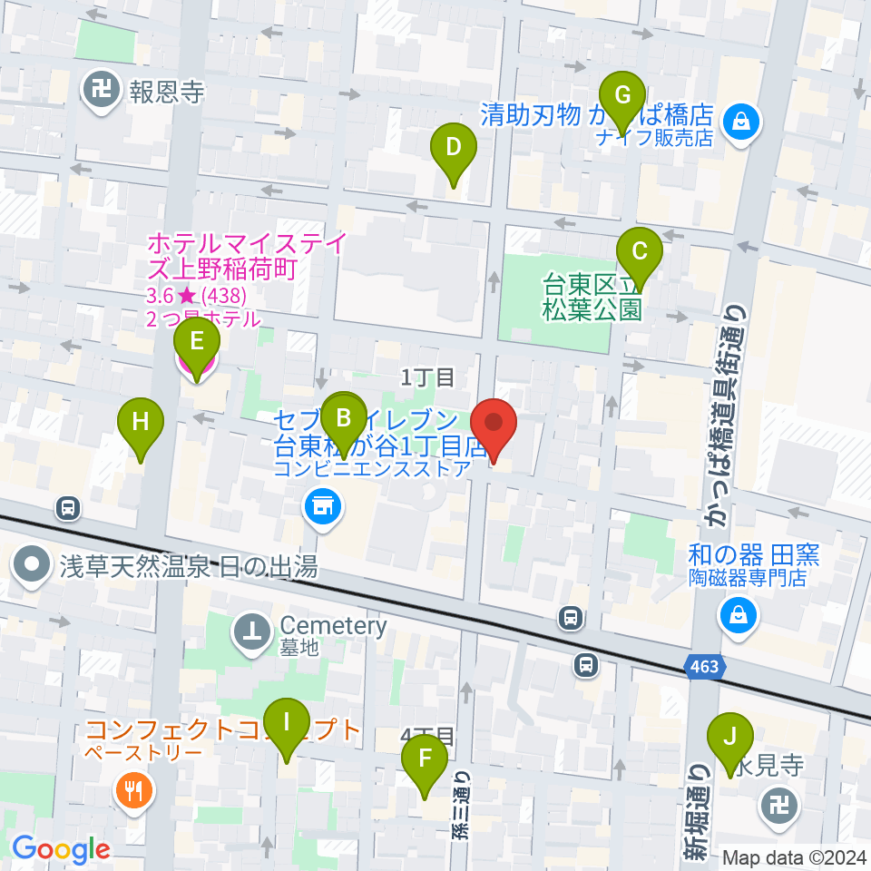 KIWAYAウクレレ周辺のホテル一覧地図