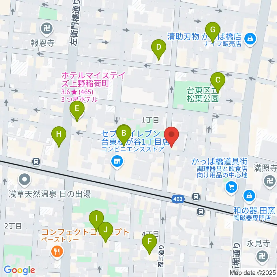 KIWAYAウクレレ周辺のホテル一覧地図
