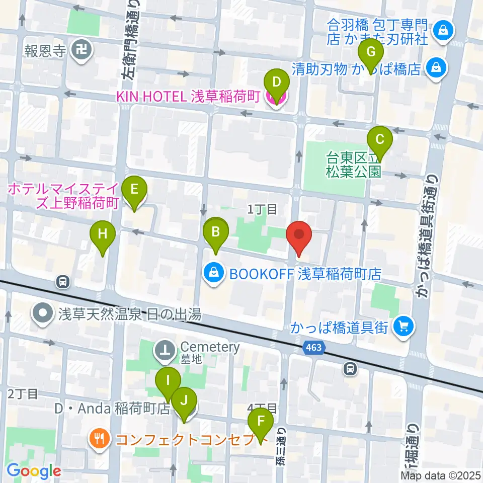 KIWAYAウクレレ周辺のホテル一覧地図