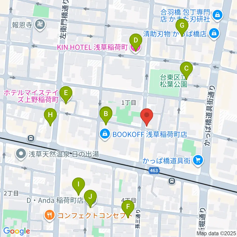 KIWAYAウクレレ周辺のホテル一覧地図
