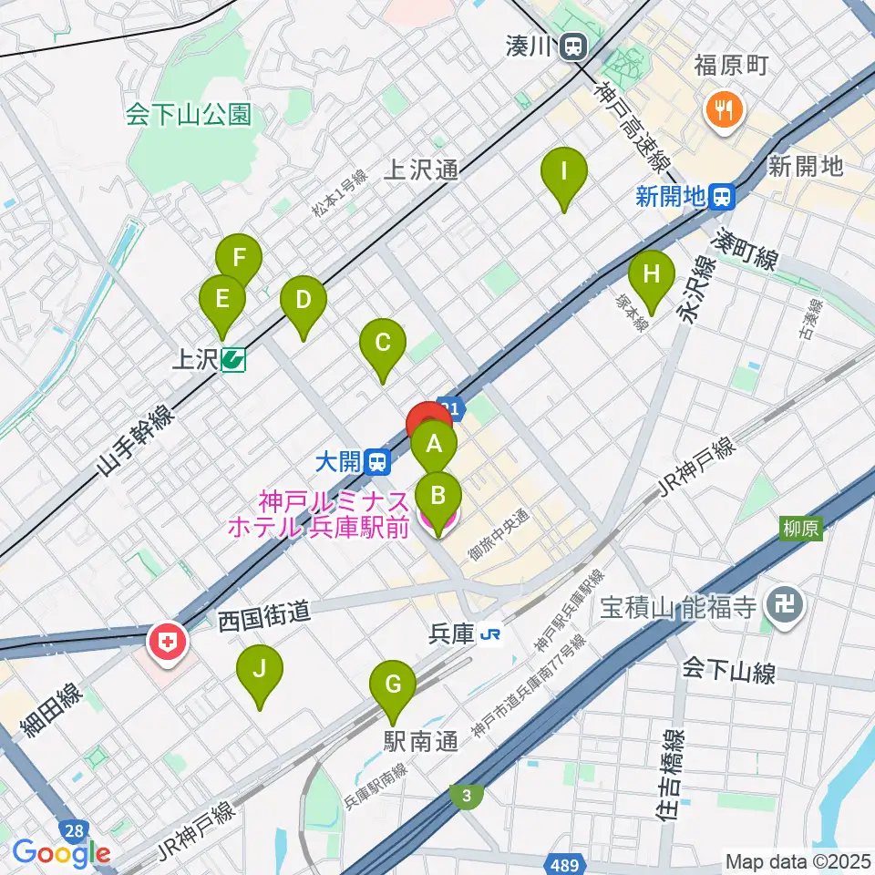 三宅バイオリン工房周辺のホテル一覧地図