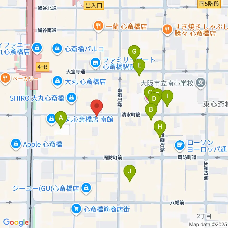 国際楽器社周辺のホテル一覧地図