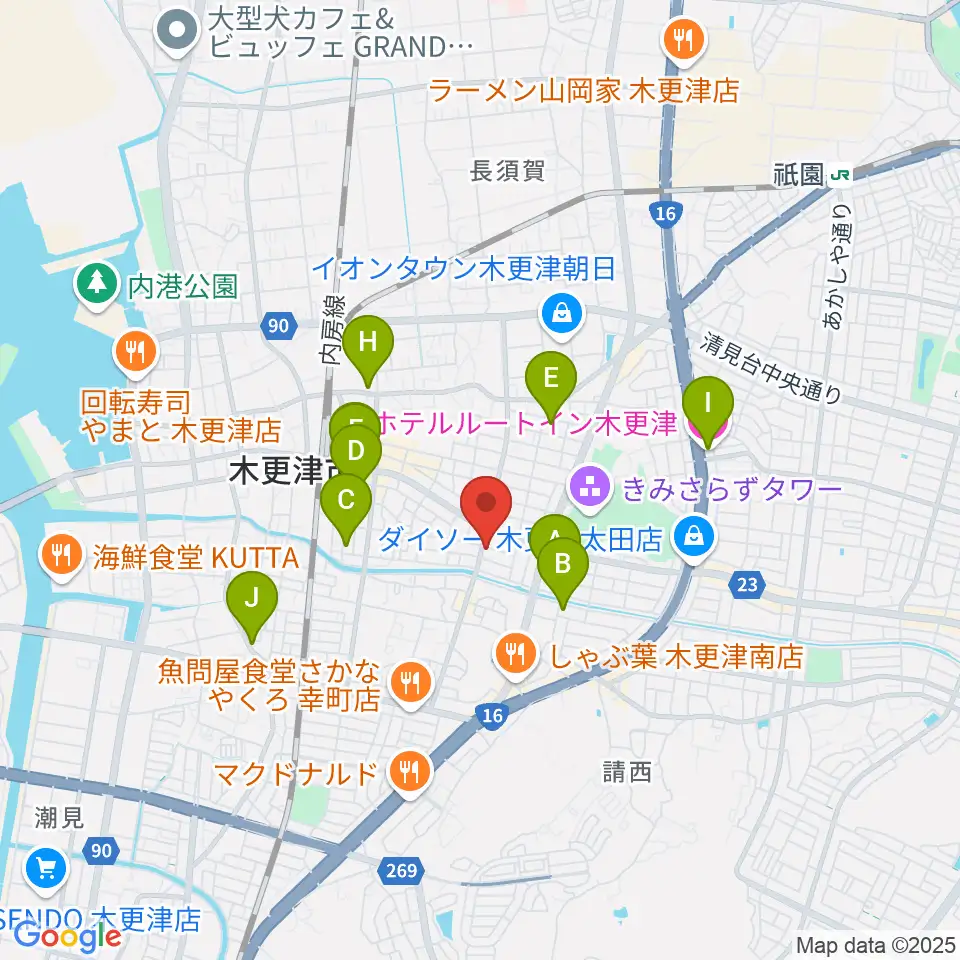 コンドー楽器 本店ショールーム周辺のホテル一覧地図