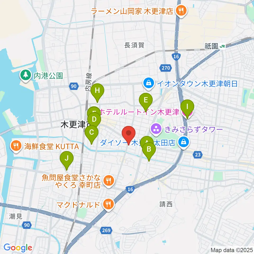 コンドー楽器 本店ショールーム周辺のホテル一覧地図