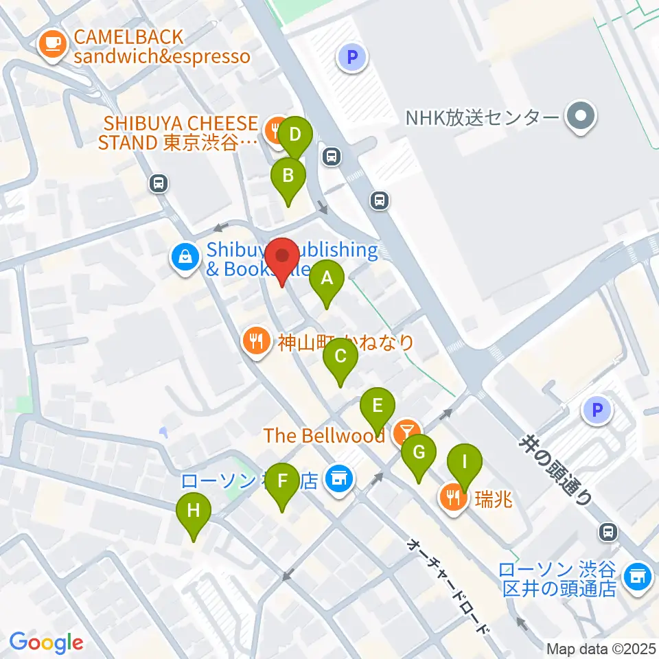 三田村楽器店周辺のホテル一覧地図