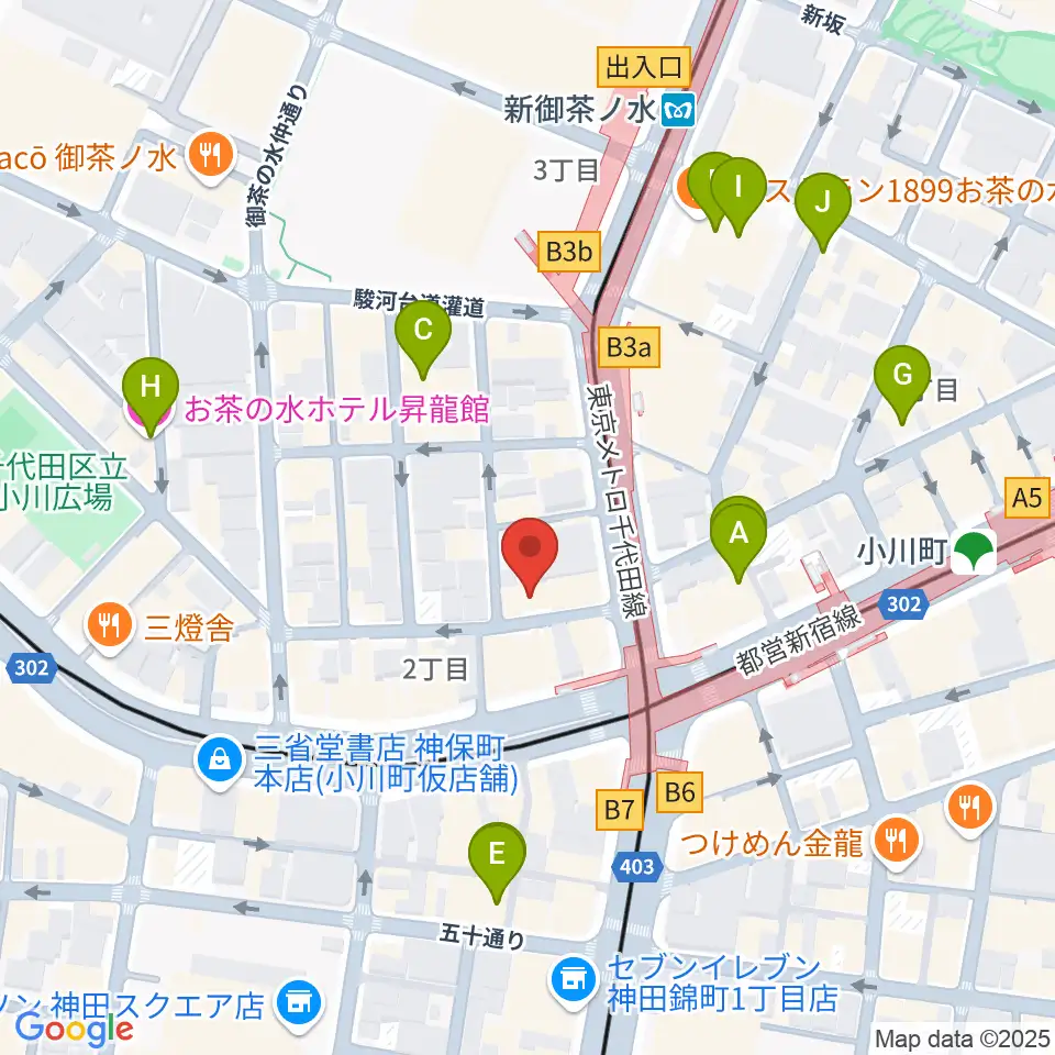 ラックギター周辺のホテル一覧地図