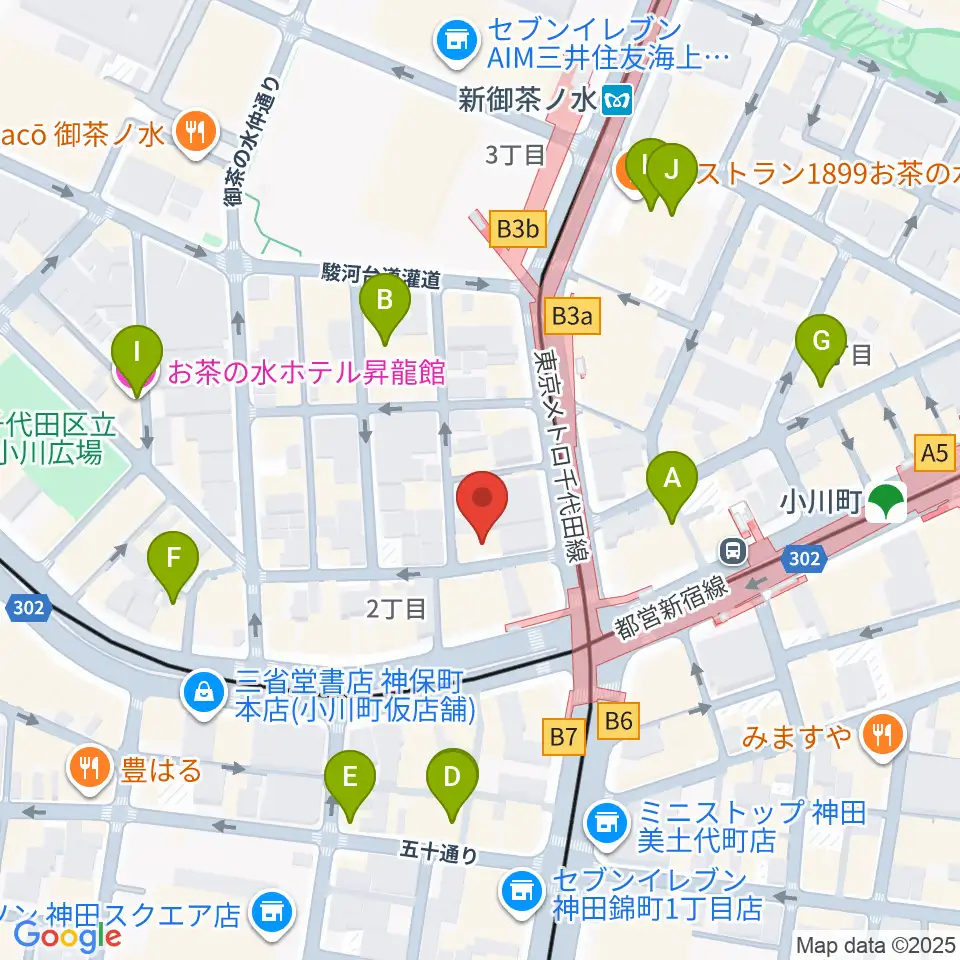 ラックギター周辺のホテル一覧地図