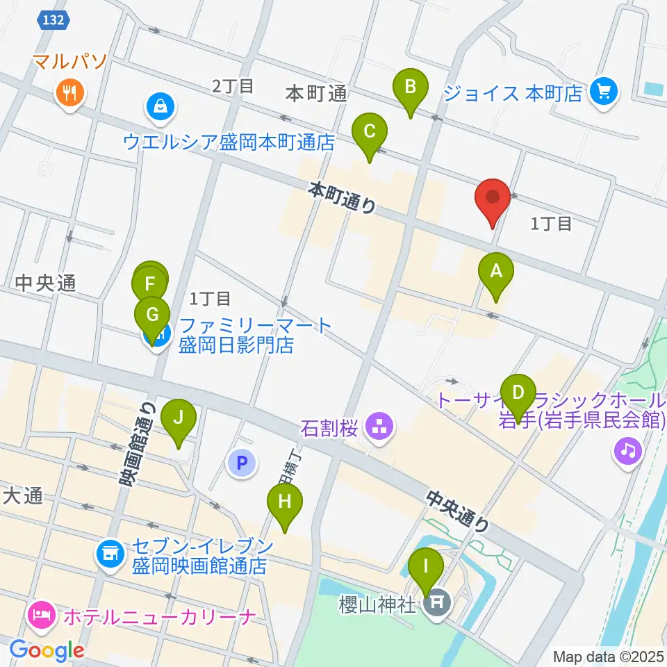 松本伸弦楽器工房周辺のホテル一覧地図