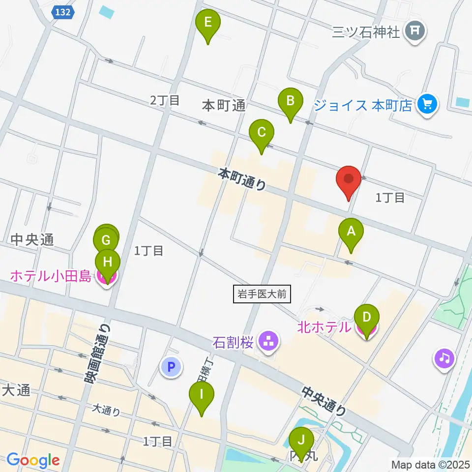 松本伸弦楽器工房周辺のホテル一覧地図